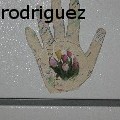 maya rodriguez - Hand Picture Frame - Mixed Media